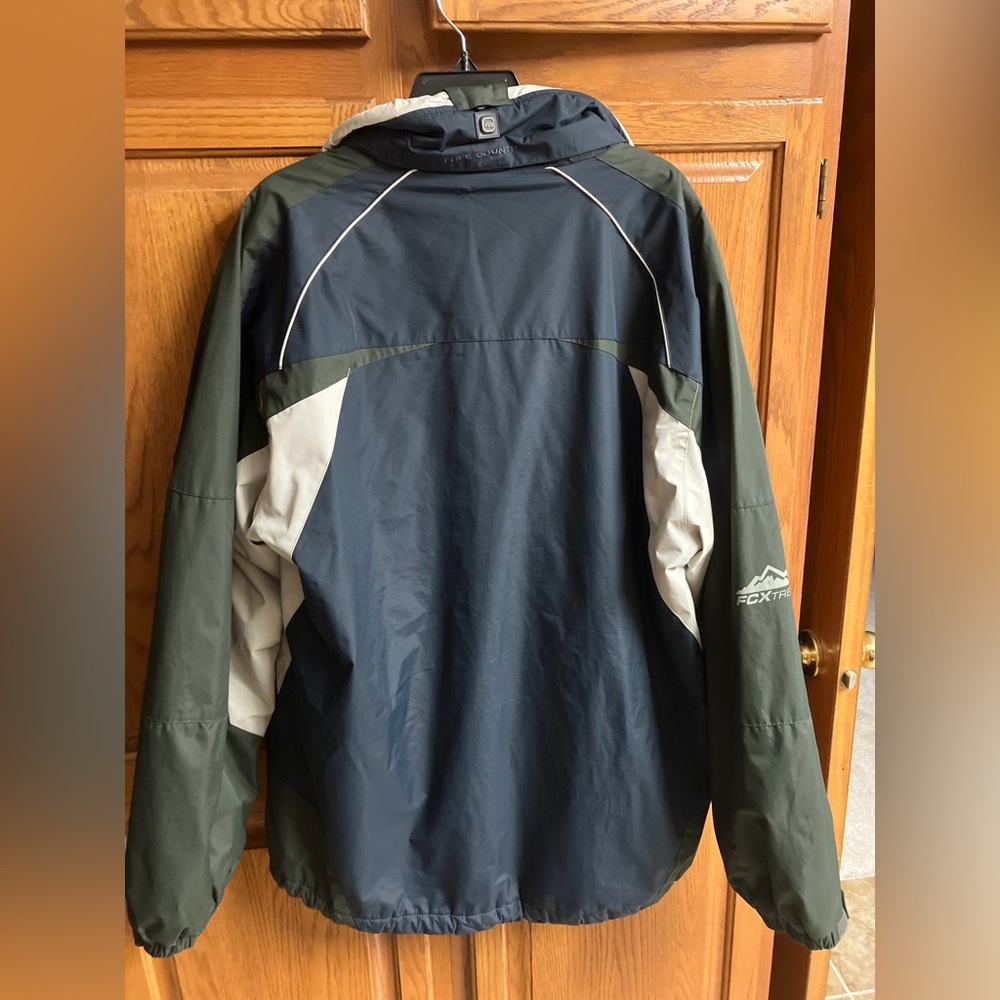 Free Country Men's Blue and Green Performance Jacket - Picture 2 of 2